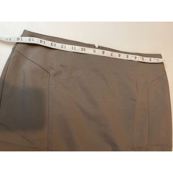 APT.9 Womens Torie Straight & Pencil Mini Skirt Stretch Olive Brown Size 10P - Picture 3 of 7